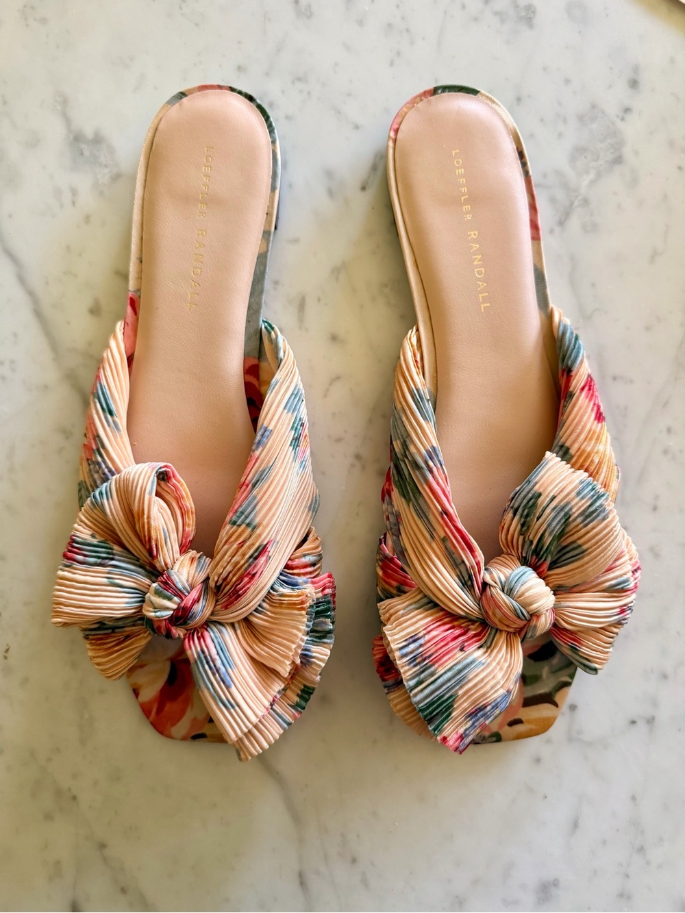 Women’s Loeffler Randall Coral Multi Bow Slide Sandals